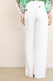 Lois Jeans :  Wide leg linnen pants Skater L32 | white - img7