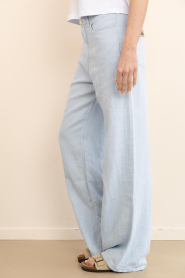 Lois Jeans |  Wide leg linnen pants Skater L32 | blue | Picture 6
