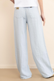 Lois Jeans |  Wide leg linnen pants Skater L32 | blue | Picture 7