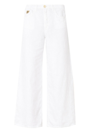 Lois Jeans |  Wide leg linen pants Marlene L32 | white | Picture 1