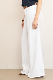 Lois Jeans |  Wide leg linen pants Marlene L32 | white | Picture 6