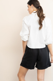 Lois Jeans |  Linen short Saya | black | Picture 8