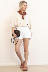 Lois Jeans :  Denim short Sandra | white - img3