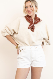 Lois Jeans :  Denim short Sandra | white - img6