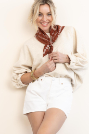 Lois Jeans :  Denim short Sandra | white - img7