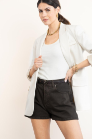 Lois Jeans |  Denim short Sandra | dark brown | Picture 5