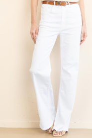 Lois Jeans |  High waist flared jeans Palas L34 | white  | Picture 4