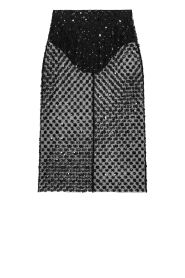 Herskind |  Mesh midi skirt with sequins Angel | black | Picture 1