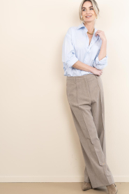 Herskind :  Cotton blouse Lorenzo | blue - img4