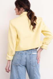Herskind :  Double breasted cropped blazer Elo | yellow - img7