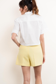 Herskind :  Pleated shorts Reggy | yellow - img9