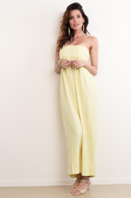 Herskind :  Strapless dress Diaz | yellow - img6