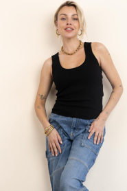 Herskind |  Ribbed sleeveless top Morris | black | Picture 3