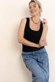 Herskind |  Ribbed sleeveless top Morris | black | Picture 5