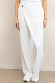 Herskind |  Linen mix trousers Alina | natural | Picture 5