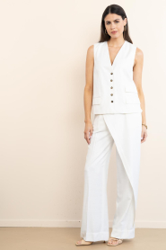 Herskind |  Linen mix trousers Alina | natural | Picture 2