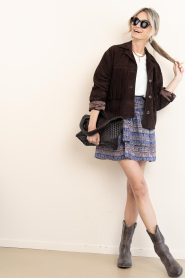 Devotion |  Mini skirt with print Clond | blue | Picture 4