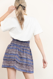 Devotion |  Mini skirt with print Clond | blue | Picture 8