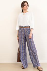 Devotion |  Wide leg pants with print Isola | blue | Picture 3