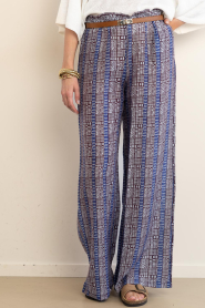Devotion |  Wide leg pants with print Isola | blue | Picture 4
