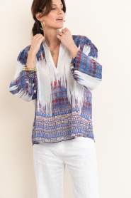 Devotion |  Top with print Boheme | blue | Picture 6