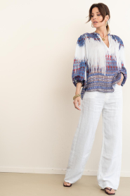 Devotion |  Top with print Boheme | blue | Picture 3