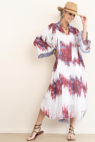 Devotion :  Dress with print Freesia | red - img3