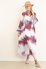 Devotion :  Dress with print Freesia | red - img4