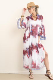 Devotion :  Dress with print Freesia | red - img5