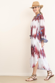 Devotion :  Dress with print Freesia | red - img6