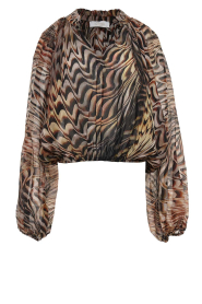 Devotion |  Top with print Salt | brown | Picture 1