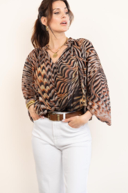 Devotion |  Top with print Salt | brown | Picture 5