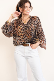 Devotion |  Top with print Salt | brown | Picture 6
