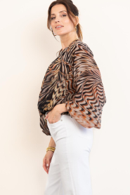 Devotion |  Top with print Salt | brown | Picture 7