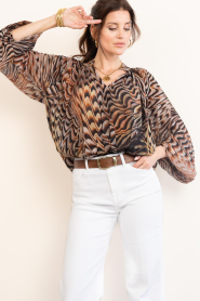 Devotion |  Top with print Salt | brown | Picture 2