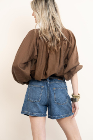 Devotion |  Transparent blouse Vagari | brown | Picture 8