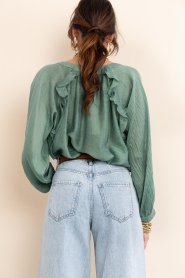 Devotion |  Transparent blouse Vagari | green | Picture 9