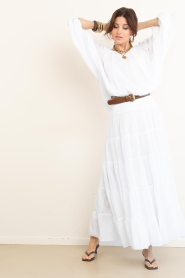 Devotion :  Cotton layered skirt Sage | natural - img6