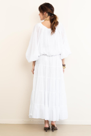 Devotion :  Cotton layered skirt Sage | natural - img9