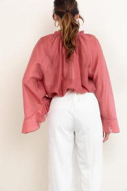 Devotion |  Transparant top Velvet | dark pink | Picture 7