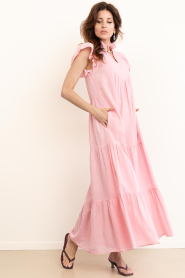 Devotion |  Cotton layered dress Lunaire | pink | Picture 7