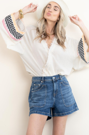 Devotion :  Jacquard top Brisaya | natural - img2