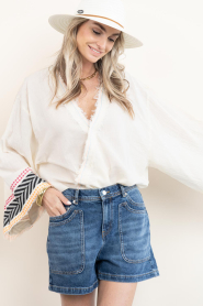 Devotion :  Jacquard top Brisaya | natural - img6