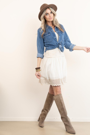 Devotion |  Mini skirt with embroidery Sunbeam | natural | Picture 3