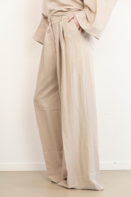 Devotion |  Linen mix trousers Petal | beige | Picture 5