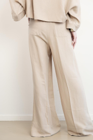 Devotion |  Linen mix trousers Petal | beige | Picture 6