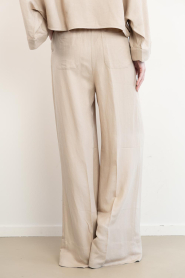 Devotion |  Linen mix trousers Petal | beige | Picture 7