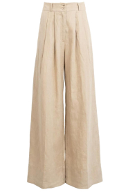 Devotion |  Linen mix trousers Petal | beige | Picture 1
