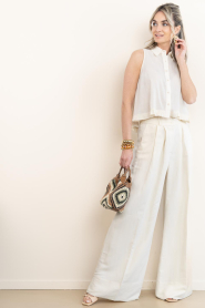Devotion |  Linen mix trousers Petal | naturel | Picture 2