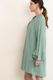 Devotion |  Cotton mini dress Nivea | green | Picture 6